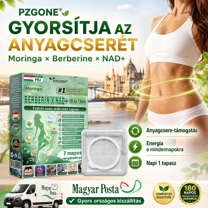 🌿 PZGONE® 🎁 Már csak 5 doboz maradt! Add hozzá most a rendelésedhez további 50% kedvezménnyel! Napi 1 tapasz a fogyás, az anyagcsere és az energiaszint támogatására.