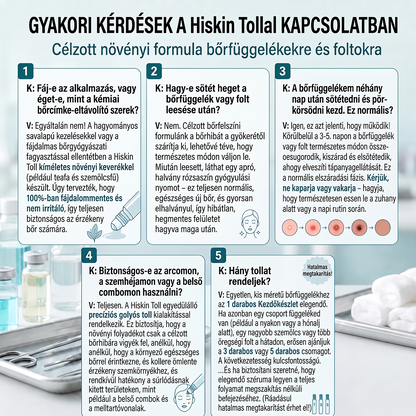 🌿 HiSkin® 🎁 Egy utolsó, még jobb ajánlat! Szerezz be most egy extra HiSkin®-t 50% kedvezménnyel, hogy megszakítás nélkül folytathasd a kezelést.