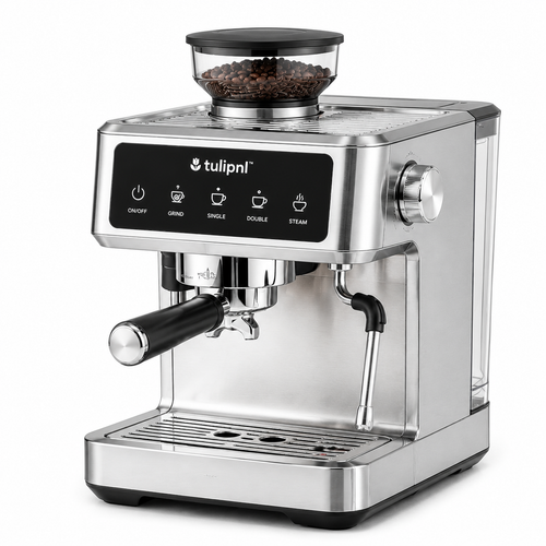tulipnl™ Premium Espresso Machine with Integrated Grinder