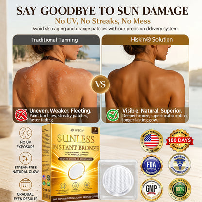 𝑶𝒇𝒇𝒊𝒄𝒊𝒂𝒍 𝑺𝒕𝒐𝒓𝒆 | ☀️☀️ 𝐇𝐢𝐬𝐤𝐢𝐧® 𝐒𝐮𝐧𝐥𝐞𝐬𝐬 𝐈𝐧𝐬𝐭𝐚𝐧𝐭 𝐁𝐫𝐨𝐧𝐳𝐞 𝐓𝐚𝐧𝐧𝐢𝐧𝐠 𝐌𝐢𝐜𝐫𝐨𝐧𝐞𝐞𝐝𝐥𝐞 𝐏𝐚𝐭𝐜𝐡 (𝐉𝐮𝐬𝐭 𝐨𝐧𝐜𝐞 𝐚 𝐝𝐚𝐲) 𝐕𝐢𝐬𝐢𝐛𝐥𝐞 𝐁𝐫𝐨𝐧𝐳𝐞 𝐆𝐥𝐨𝐰 𝐢𝐧 𝟕 𝐃𝐚𝐲𝐬 ✅ 𝐍𝐨 𝐔𝐕, 𝐍𝐨 𝐎𝐫𝐚𝐧𝐠𝐞, 𝐍𝐨 𝐒𝐭𝐫𝐞𝐚𝐤𝐬, 𝐍𝐨 𝐃𝐇𝐀, 𝐍𝐨 𝐌𝐞𝐬𝐬.